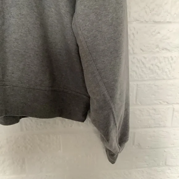 Nike Cropped Sweatshirt - Size M - Grey Marl - Large Swoosh - P2P 24” - Picture 4 of 8